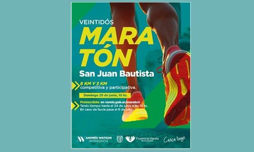 Florencio Varela - 22º Maratón San Juan Bautista